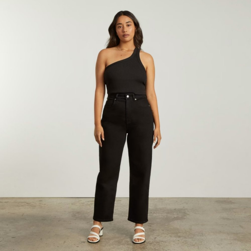 Everlane The Curvy Way-High Jean in Coal, Size 27 x 27 1/2" Inseam